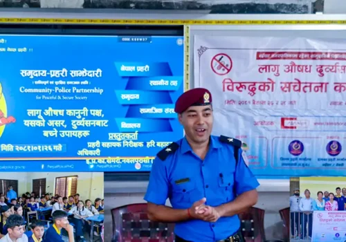 बर्दघाट नगरमा लागू औषध दुर्व्यसनविरुद्ध चरणबद्ध सचेतना अभियान सुरु